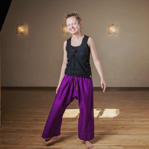 Purple Length 1 Original Light Weight Dream Yoga Pants<br>Photo taken at <a href="http://www.estheryoga.com" target="_blank">Esther Myers Yoga Studio </a>in Toronto, Canada<br>Photography credit: Taralea Cutler of <a href="http://archive.eyecontact.ca/portfolio" target="_blank">Eye Contact Photography, Toronto </a>