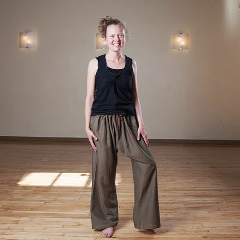 Raw Umber Length 2 Original Light Weight Dream Yoga Pants<br>Photo taken at <a href="http://www.estheryoga.com" target="_blank">Esther Myers Yoga Studio </a>in Toronto, Canada<br>Photography credit: Taralea Cutler of <a href="http://archive.eyecontact.ca/portfolio" target="_blank">Eye Contact Photography, Toronto </a>