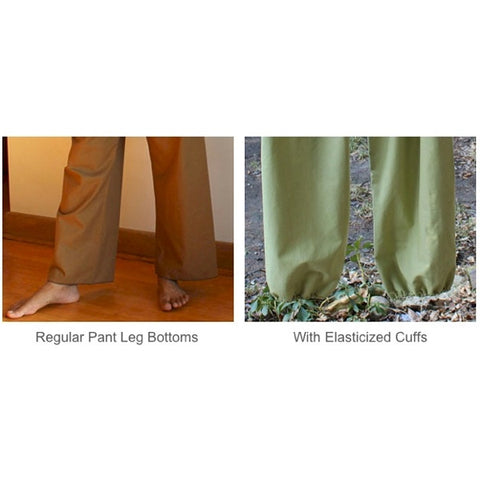 Thicker Cotton Dream Pants: Loose-Fitting Yoga Pants for Men. Bottom Pantleg Choices