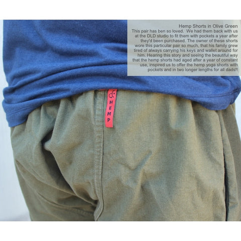 Hemp Streetwear Shorts with Pockets for Men