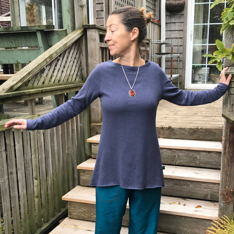 Hemp Long Sleeved Thick Jersey Knit Shirts for Women Hemp Long Sleeved Thick Jersey Knit Shirts for Women