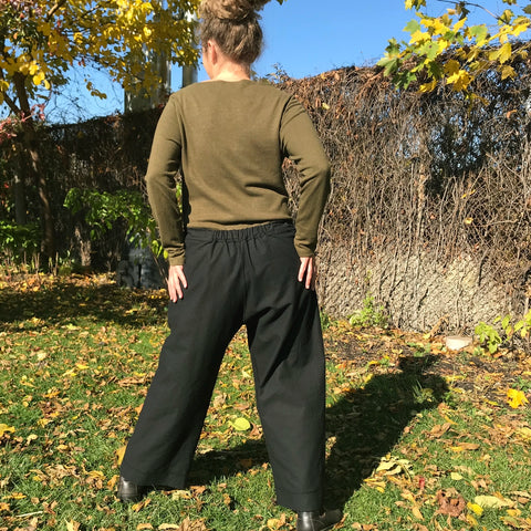 Black Hemp Town Pants - Regular Cut.<br>Please note the gathered elastic at the top of backrise for ease of use. <br> Dark Moss Hemp Long Sleeved Thick Jersey Knit Shirts for Women in XL. Black Hemp Town Pants - Regular Cut.<br>Please note the gathered elastic at the top of backrise for ease of use. <br> Dark Moss Hemp Long Sleeved Thick Jersey Knit Shirts for Women in XL.