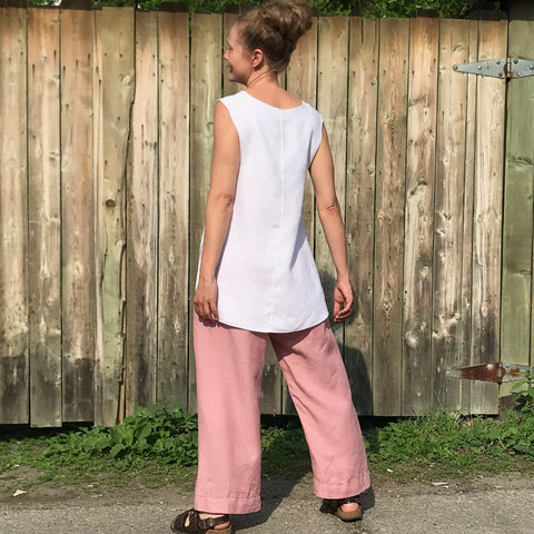 Linen Tunics for Women - Sleeveless