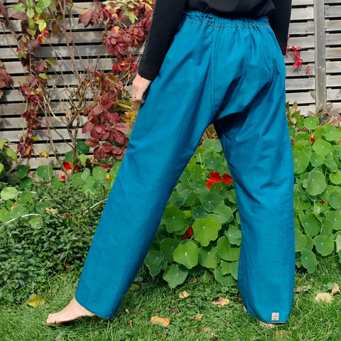 Double! Original Cotton Dream Pants (Two-Ply): Loose-Fitting Yoga Pants or Yoga Bloomers for Women - Rosie's List Double! Original Cotton Dream Pants (Two-Ply): Loose-Fitting Yoga Pants or Yoga Bloomers for Women - Rosie's List