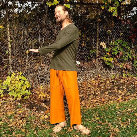 Double! Original Cotton Dream Pants (Two-Ply): Loose-Fitting Yoga Pants for Men Double! Original Cotton Dream Pants (Two-Ply): Loose-Fitting Yoga Pants for Men