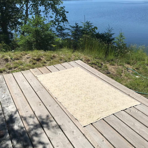 Enormous Cotton Linen Antique Damask Towel (Single Bed Sized)