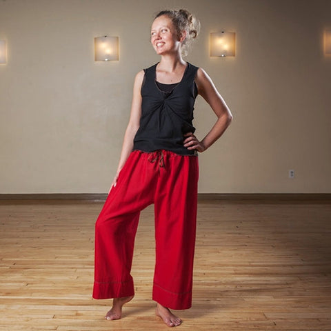 Deepest Red Length 1 Original Light Weight Dream Yoga Pants<br>Photo taken at <a href="http://www.estheryoga.com" target="_blank">Esther Myers Yoga Studio </a>in Toronto, Canada<br>Photography credit: Taralea Cutler of <a href="http://archive.eyecontact.ca/portfolio" target="_blank">Eye Contact Photography, Toronto </a> 
