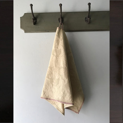 Light Weight Cotton Linen Antique Damask Tea Towels (Set of 4)