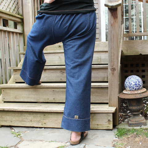 Denim Dream Pants: Loose-Fitting Yoga Pants for Women