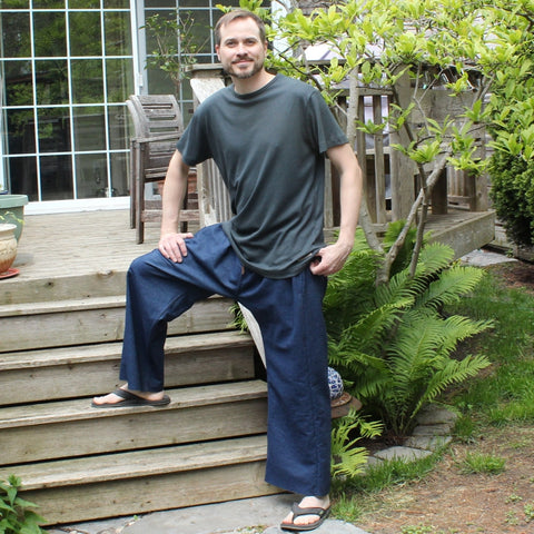 Denim Dream Pants: Loose-Fitting Yoga Pants for Men