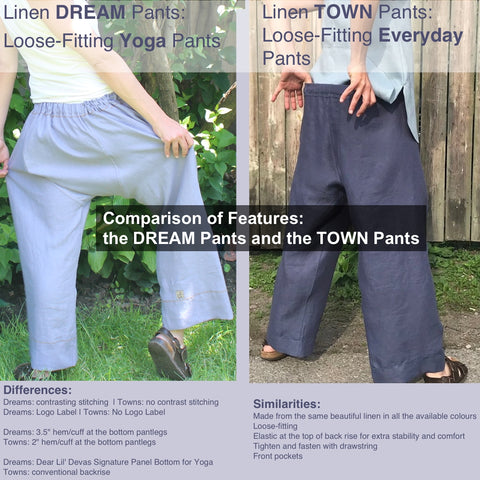 Similarities and Differences: Dear Lil' Devas Town Pants and Dear Lil' Devas Dream Pants